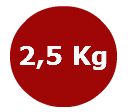 Hmotnost 2,5 Kg